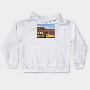 Wintry Shops, Edinburgh Kids Hoodie